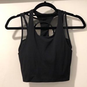 Lululemon Crop Black Mesh